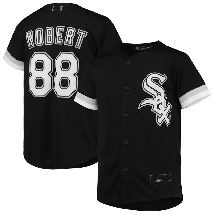 C.White Sox #88 Luis Robert Black Alternate Replica Player Jersey Baseball Jerseys