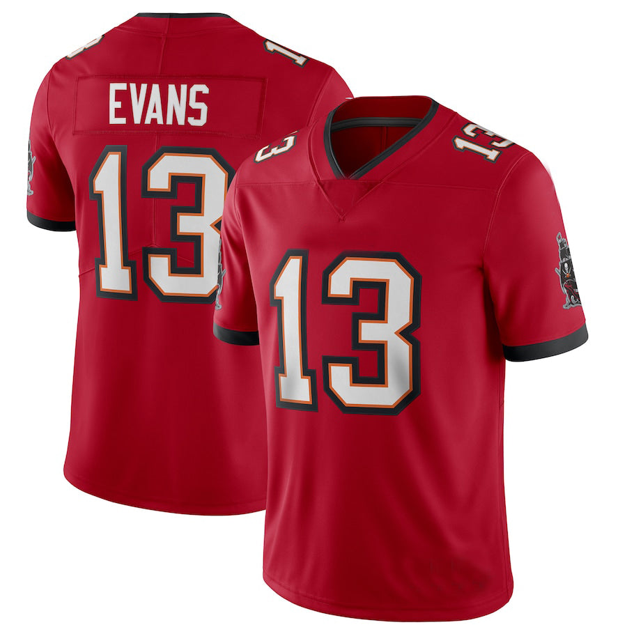 TB.Buccaneers #13 Mike Evans Red Vapor Limited Jersey Stitched American Football Jerseys