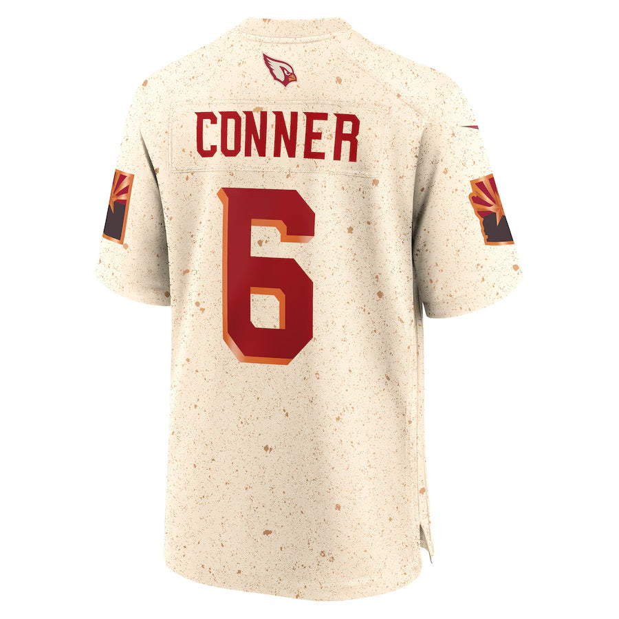 A.Cardinals #6 James Conner 2025 Rivalries Collection Game Jersey-PUHICS - Natural Stitched American Football Jersey-PUHICSS