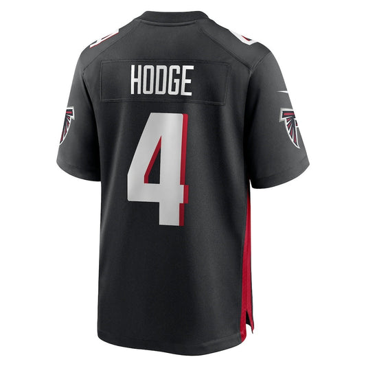 A.Falcons #4 KhaDarel Hodge Black Team Game Jersey Stitched American Football Jerseys
