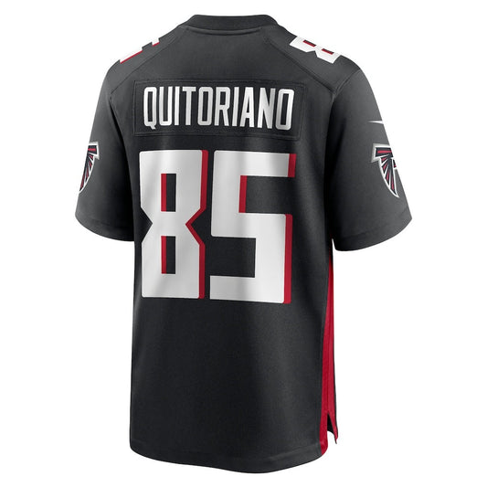 A.Falcons #85 Teagan Quitoriano Black Team Game Stitched American Football Jerseys