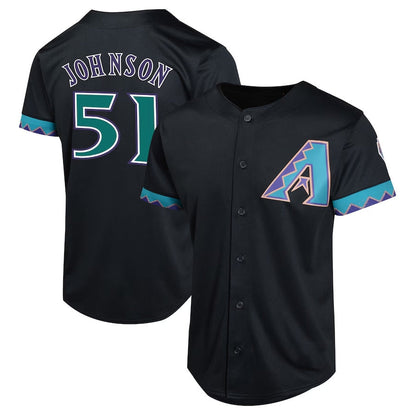 Arizona Diamondbacks #51 Randy Johnson Cooperstown Collection Limited Player Jersey - Black Stitched Baseball Jersey