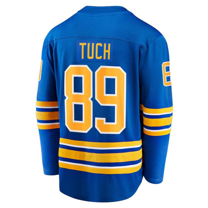 B.Sabres #89 Alex Tuch Fanatics Home Breakaway Player Jersey - Royal Stitched American Hockey Jerseys