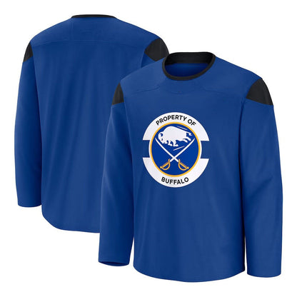 B.Sabres Fanatics Home Practice Jersey - Royal Stitched American Hockey Jerseys