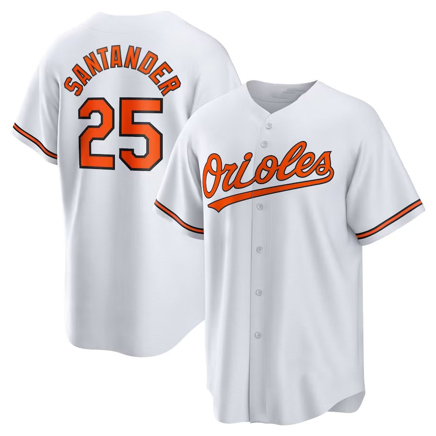 Baltimore Orioles #25 Anthony Santander Replica Player Jersey - White Stitched Baseball Jersey