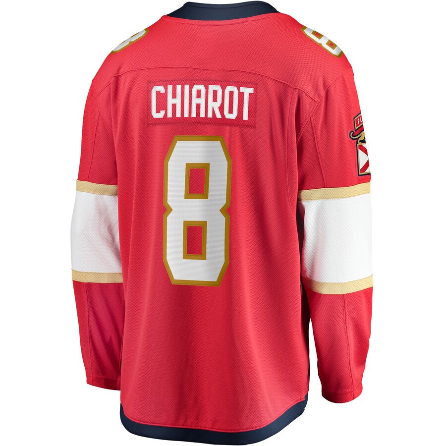 F.Panthers #8 Ben Chiarot Fanatics Branded Home Breakaway Player Jersey Red Stitched American Hockey Jerseys