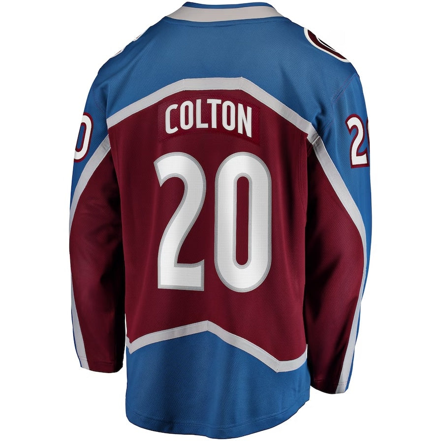 C.Avalanche #20 Ross Colton Fanatics Home Breakaway Jersey - Maroon Stitched American Hockey Jerseys