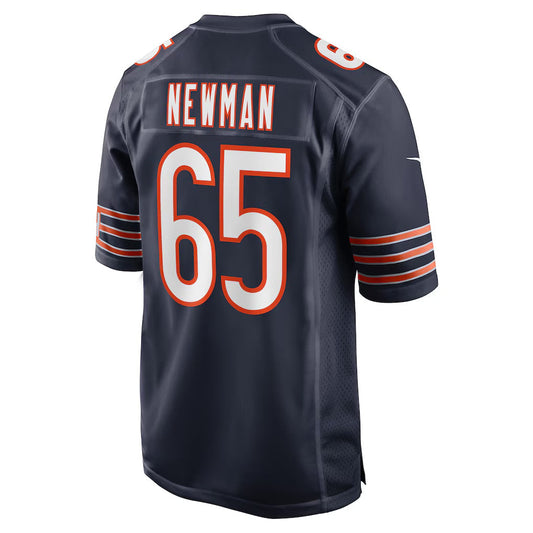 C.Bears #65 Luke Newman Navy Team Game American Football Jerseys
