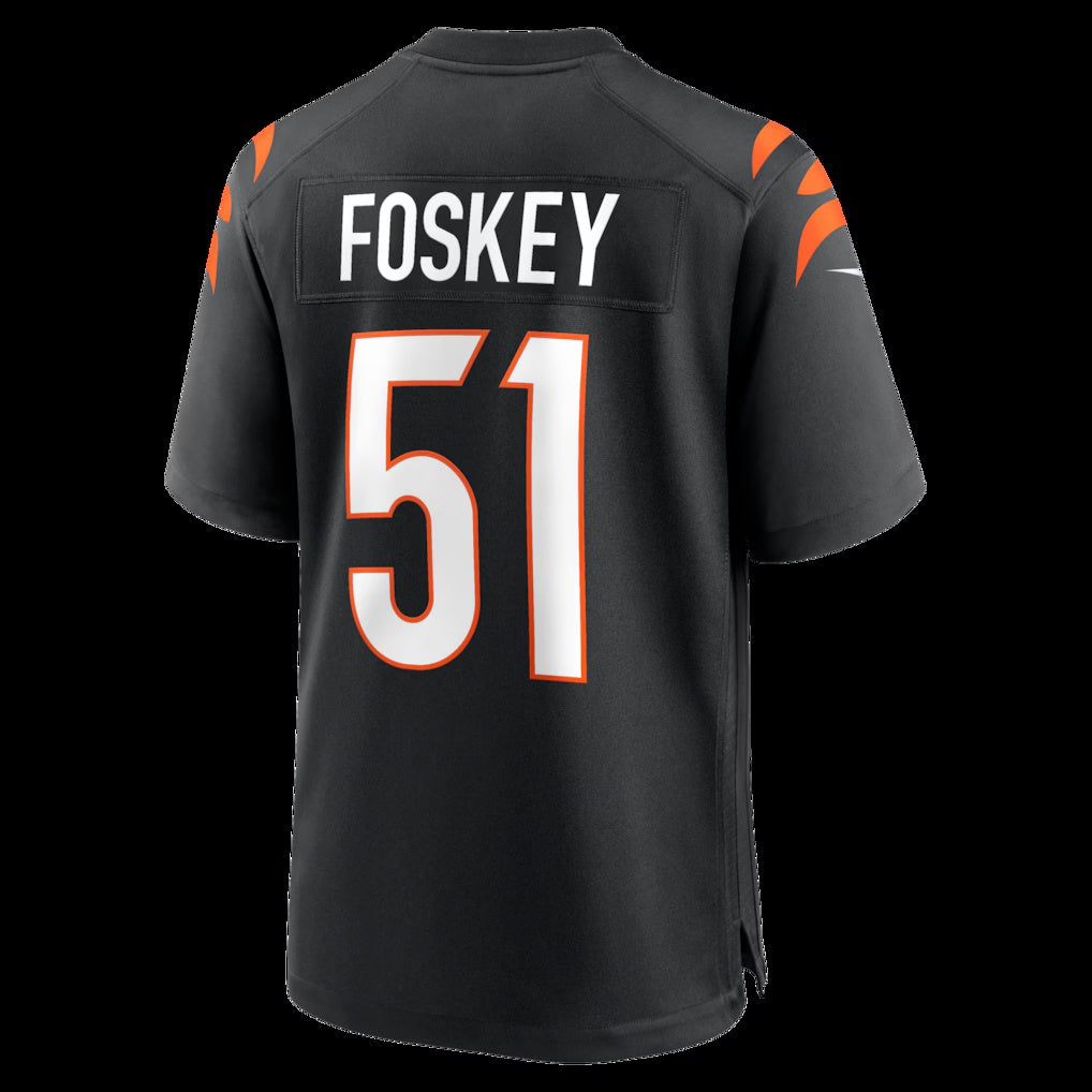 C.Bengals #51 Isaiah Foskey Black Team Game American Football Jerseys