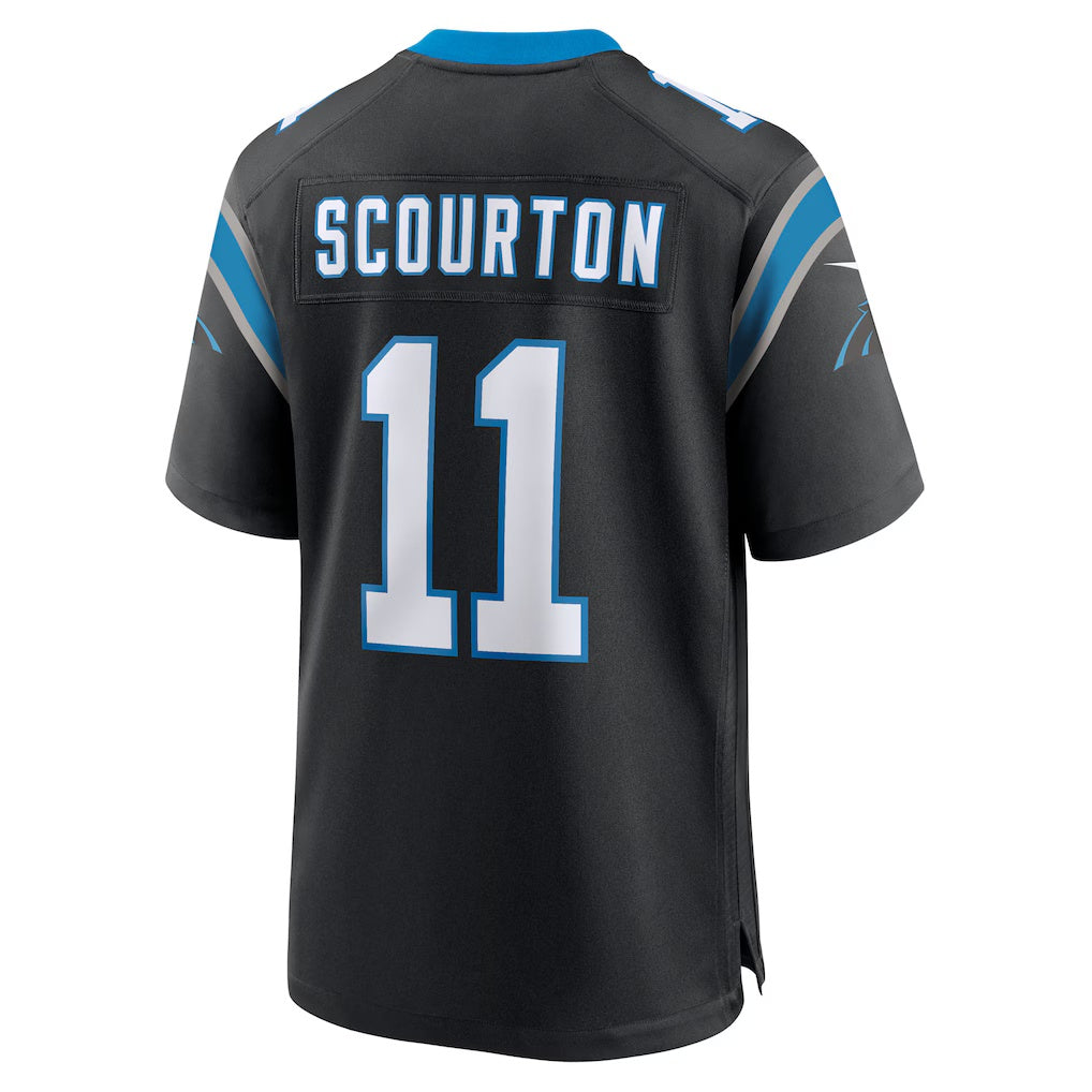 C.Panthers #11 Nic Scourton Black Team Game Stitched American Football Jerseys