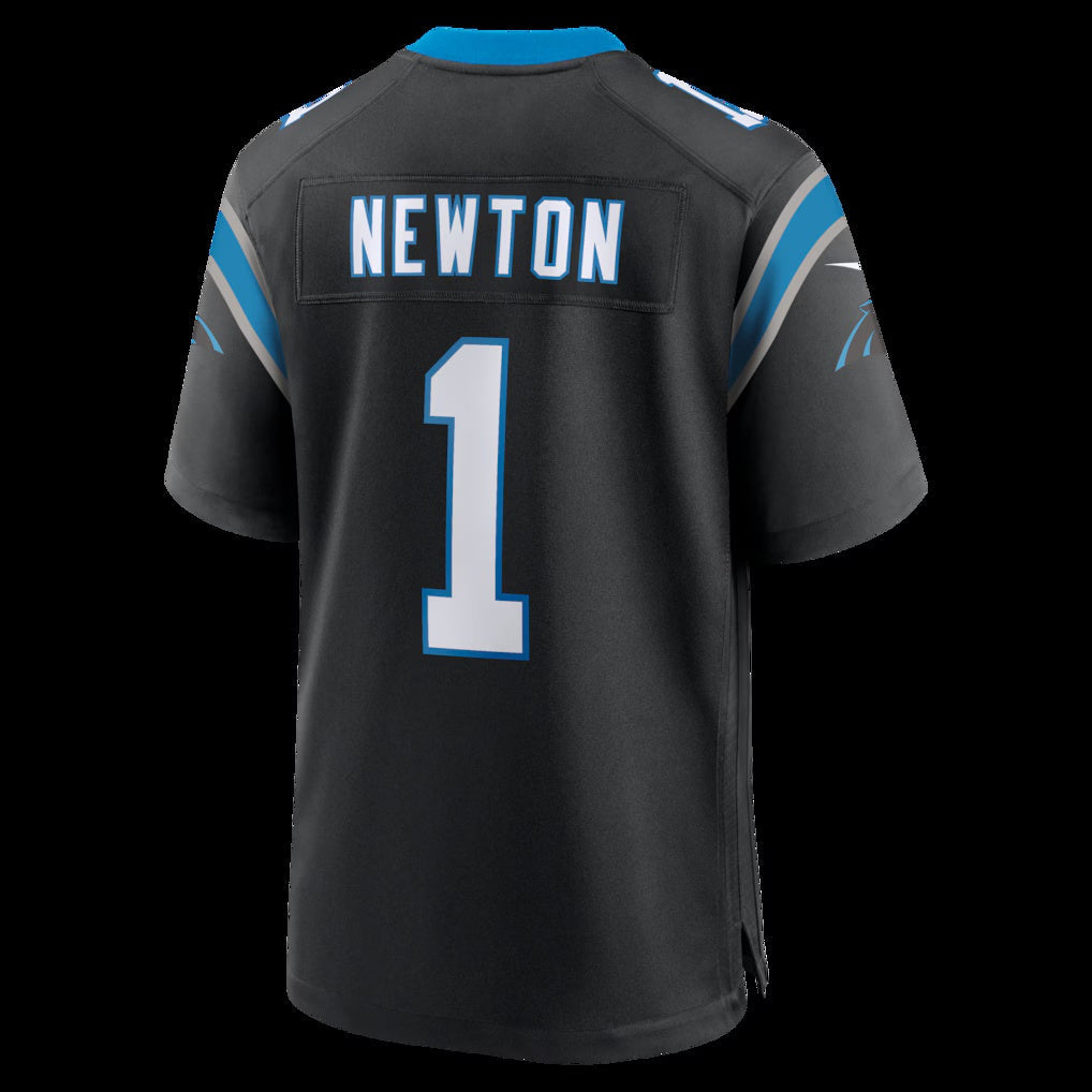 C.Panthers #1 Cam Newton Black Team Retired Game Stitched American Football Jerseys