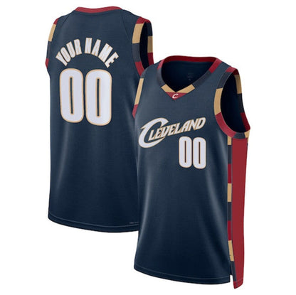 Custom C.Cavaliers Active Player Navy 2025 Classic Edition Stitched Basketball Jersey
