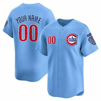 Custom Chicago Cubs Active Player Blue 'Ryne Sandberg Tribute' Vapor Limited V3 Stitched Baseball Jersey