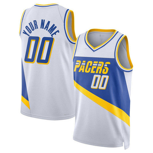 Custom IN.Pacers Active Player White 2025-26 City Edition Stitched Basketball Jersey