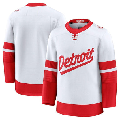 D.Red Wings Fanatics 2025 Stadium Series Premium Jersey - White Stitched American Hockey Jerseys
