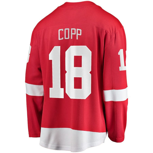 D.Red Wings #18 Andrew Copp Fanatics Home Breakaway Player Jersey - Red Stitched American Hockey Jerseys