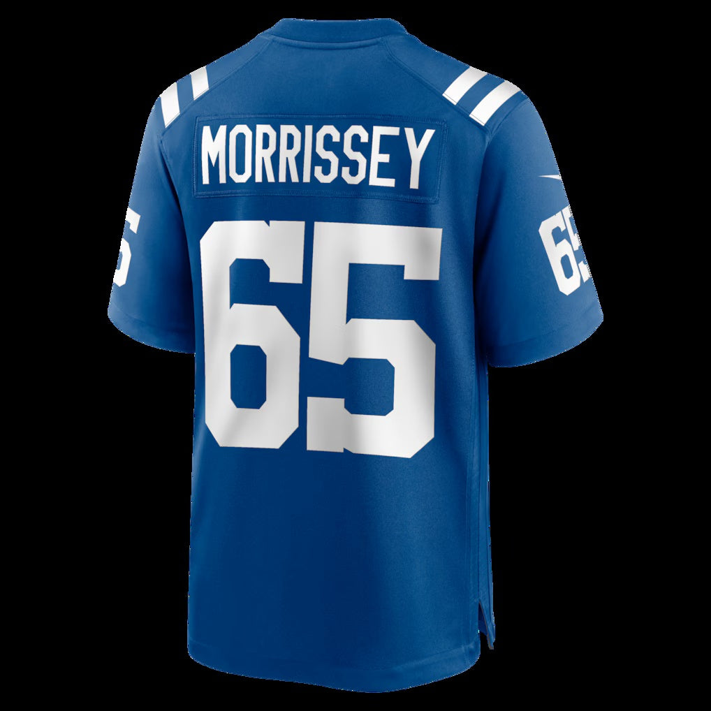IN.Colts #65 Jimmy Morrissey Royal Team Game Stitched American Football Jerseys