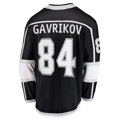 LA.Kings #84 Vladislav Gavrikov Fanatics Home Breakaway Jersey - Black Stitched American Hockey Jerseys