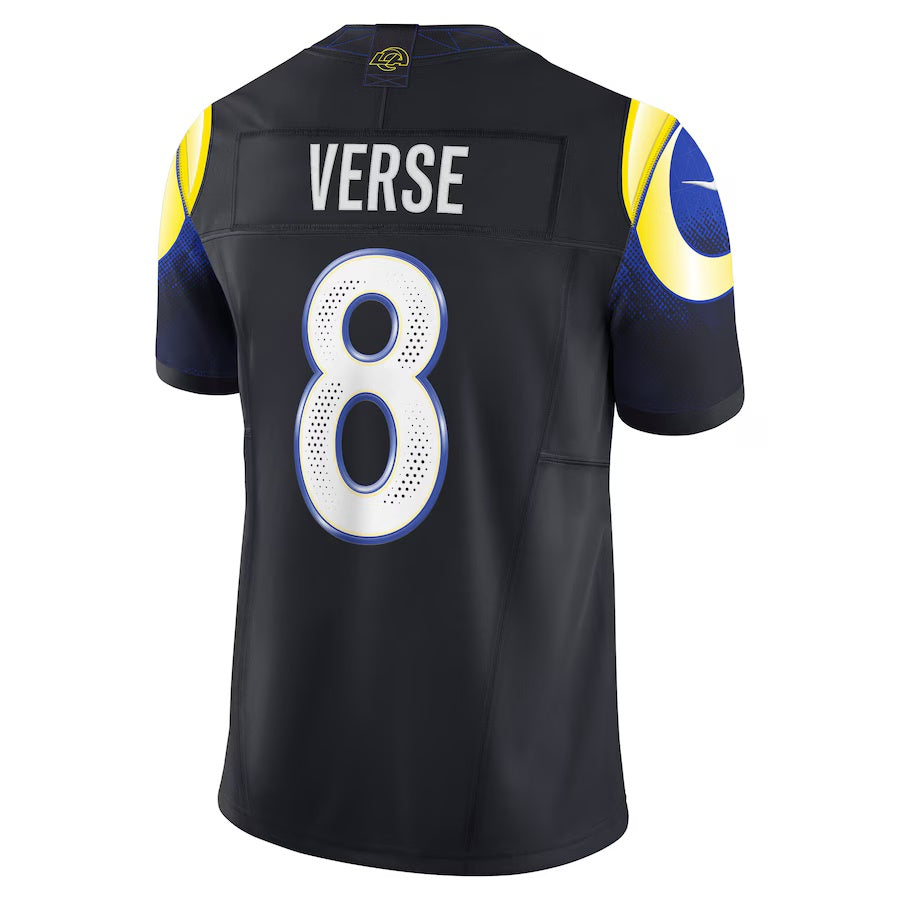 LA.Rams #8 Jared Verse 2025 Rivalries Collection Limited Jersey-PUHICS - Midnight Blue Stitched American Football Jersey-PUHICSS