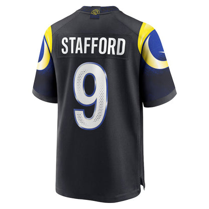 LA.Rams #9 Matthew Stafford 2025 Rivalries Collection Game Jersey-PUHICS - Midnight Blue Stitched American Football Jersey-PUHICSS