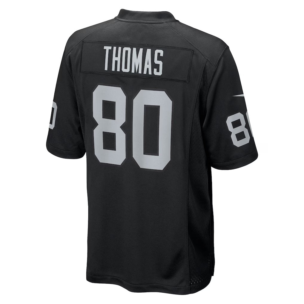 LV.Raiders #80 Ian Thomas Black Team Game American Football Jerseys