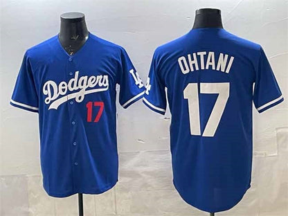 Los Angeles Dodgers #17 Shohei Ohtani Royal Limited Stitched Baseball Jersey