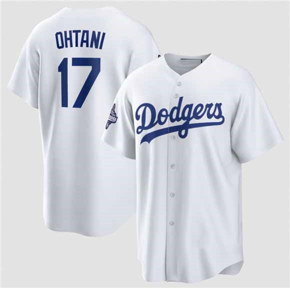 Los Angeles Dodgers #17 Shohei Ohtani White 2025 World Series Champions Stitched Baseball Jersey