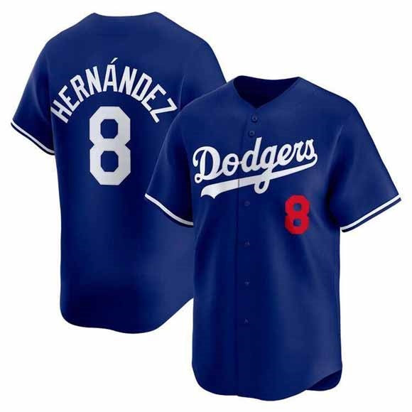 Los Angeles Dodgers #8 Enrique Hernandez Royal Limited Stitched Baseball Jersey
