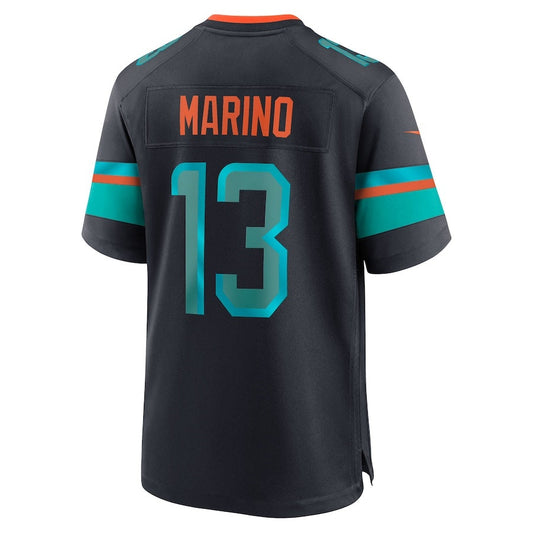 M.Dolphins #13 Dan Marino 2025 Rivalries Collection Retired Player Game Jersey-PUHICS - Pitch Blue Stitched American Football Jersey-PUHICSS