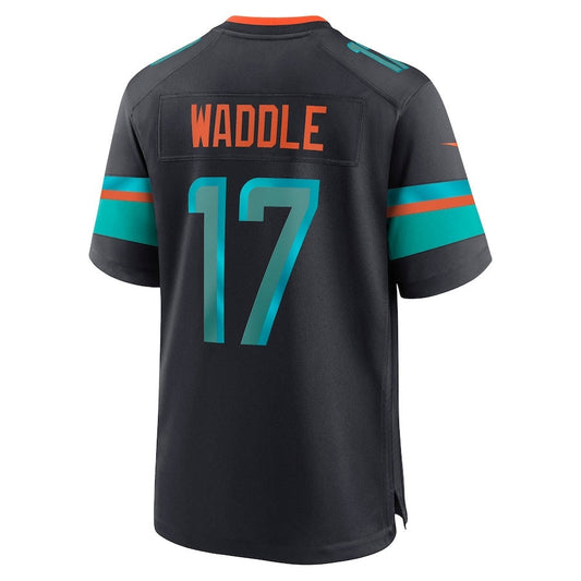 M.Dolphins #17 Jaylen Waddle 2025 Rivalries Collection Game Jersey-PUHICS - Pitch Blue Stitched American Football Jersey-PUHICSS