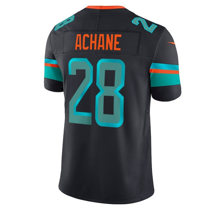 M.Dolphins #28 De?¡¥Von Achane 2025 Rivalries Collection Limited Jersey-PUHICS - Pitch Blue Stitched American Football Jersey-PUHICSS