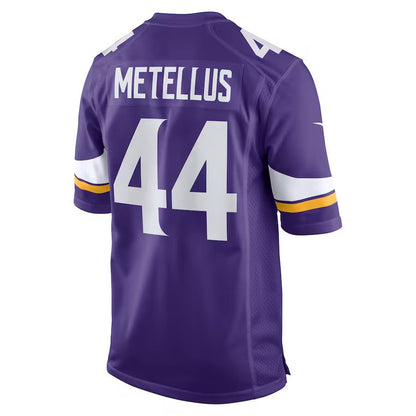MN.Vikings #44 Josh Metellus Purple Game Stitched American Football Jerseys