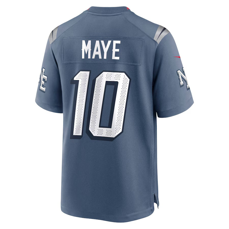 NE.Patriots #10 Drake Maye 2025 Rivalries Collection Game Jersey-PUHICS - Storm Blue Stitched American Football Jersey-PUHICSS