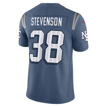 NE.Patriots #38 Rhamondre Stevenson 2025 Rivalries Collection Limited Jersey-PUHICS - Storm Blue Stitched American Football Jersey-PUHICSS