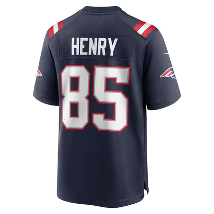 NE.Patriots #85 Hunter Henry Navy Game Stitched American Football Jerseys