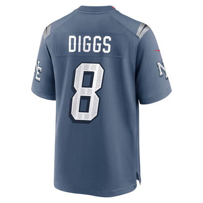 NE.Patriots #8 Stefon Diggs 2025 Rivalries Collection Game Jersey-PUHICS - Storm Blue Stitched American Football Jersey-PUHICSS
