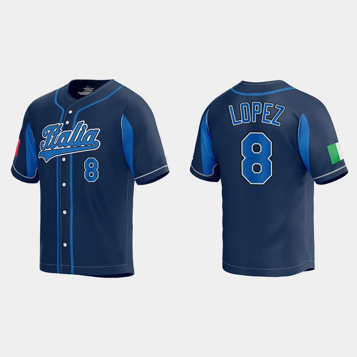 #8 NICKY LOPEZ WORLD BASEBALL CLASSIC 2023 WORLD BASEBALL CLASSIC JERSEY ¨C NAVY Stitches Baseball Jerseys