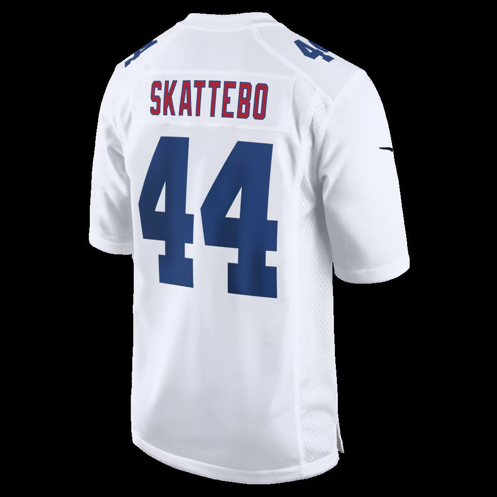 NY.Giants #44 Cam Skattebo Tundra White Fashion Game Stitched American Football Jerseys