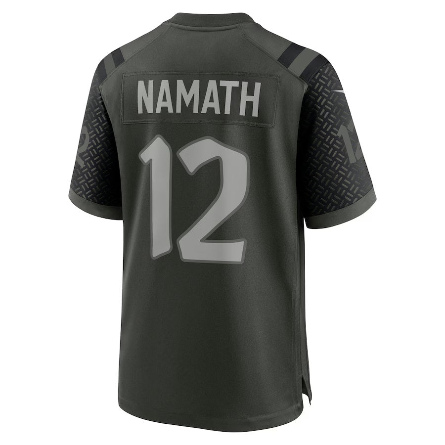 NY.Jets #12 Joe Namath 2025 Rivalries Collection Retired Player Game Jersey-PUHICS - Gotham Green Stitched American Football Jersey-PUHICSS