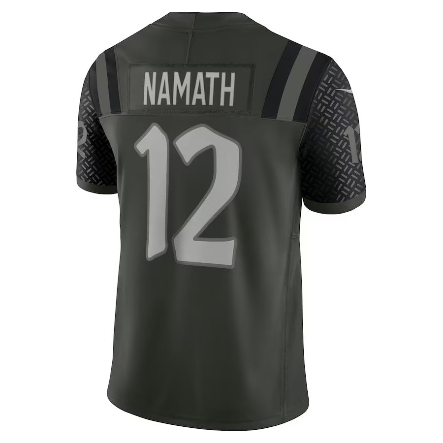 NY.Jets #12 Joe Namath 2025 Rivalries Collection Retired Player Limited Jersey-PUHICS - Gotham Green Stitched American Football Jersey-PUHICSS