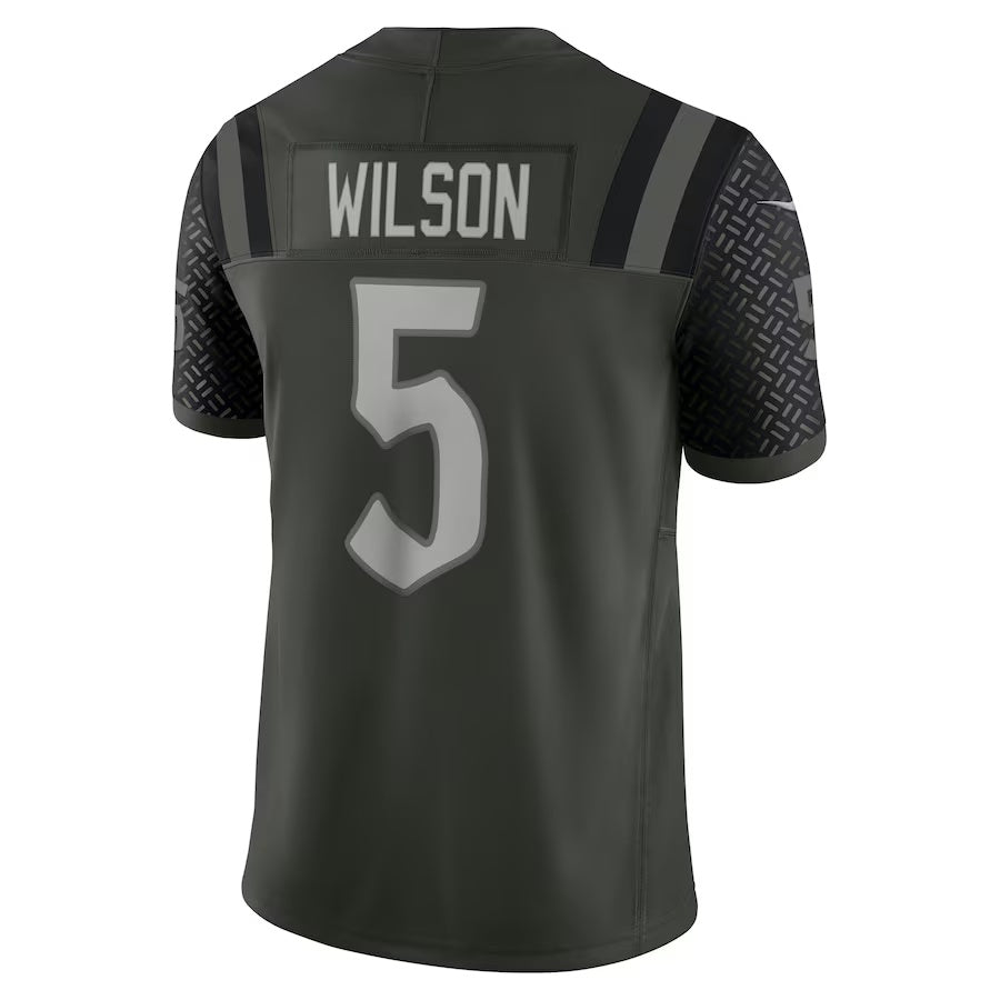 NY.Jets #5 Garrett Wilson 2025 Rivalries Collection Limited Jersey-PUHICS - Gotham Green Stitched American Football Jersey-PUHICSS