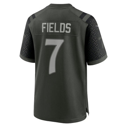 NY.Jets #7 Justin Fields 2025 Rivalries Collection Game Jersey-PUHICS - Gotham Green Stitched American Football Jersey-PUHICSS