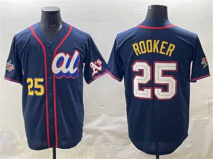Oakland Athletics American League #25 Brent Rooker Navy 2025 All-Star Edition Limited Stitched Baseball Jersey
