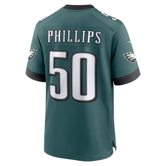 P.Eagles #50 Jaelan Phillips Midnight Green Team Game Stitched American Football Jerseys