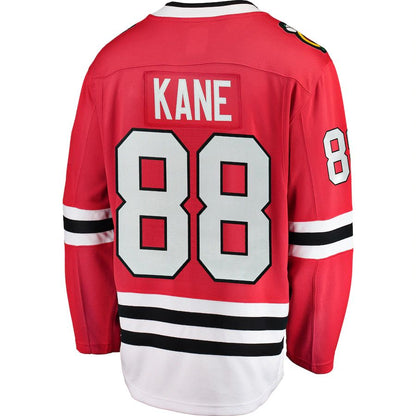 C.Blackhawks #88 Patrick Kane Fanatics Branded Breakaway Player Jersey Red Stitched American Hockey Jerseys