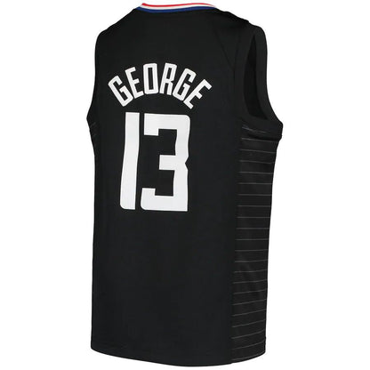 LA.Clippers #13 Paul George Jordan Brand 2020-21 Swingman Player Jersey Statement Edition Black Stitched American Basketball Jersey