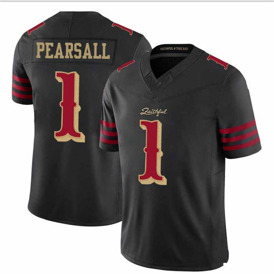 SF.49ers #1 Ricky Pearsall 2025 Rivalries Collection Limited Jersey-PUHICS - Black Stitched American Football Jersey-PUHICSS