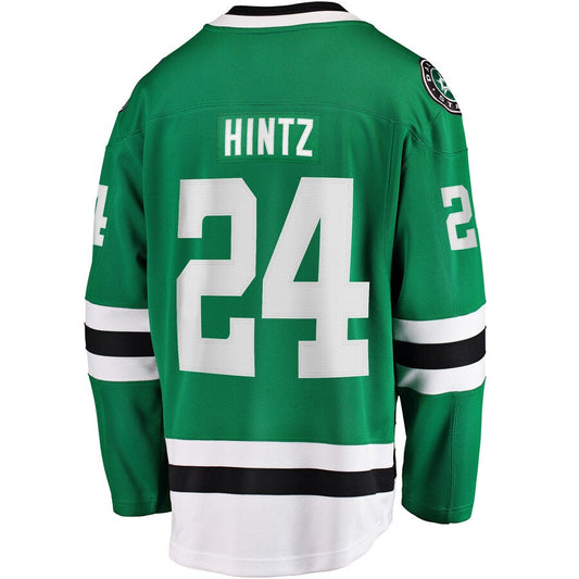 D.Stars #24 Roope Hintz Fanatics Branded Home Breakaway Player Jersey  Kelly Green Stitched American Hockey Jerseys
