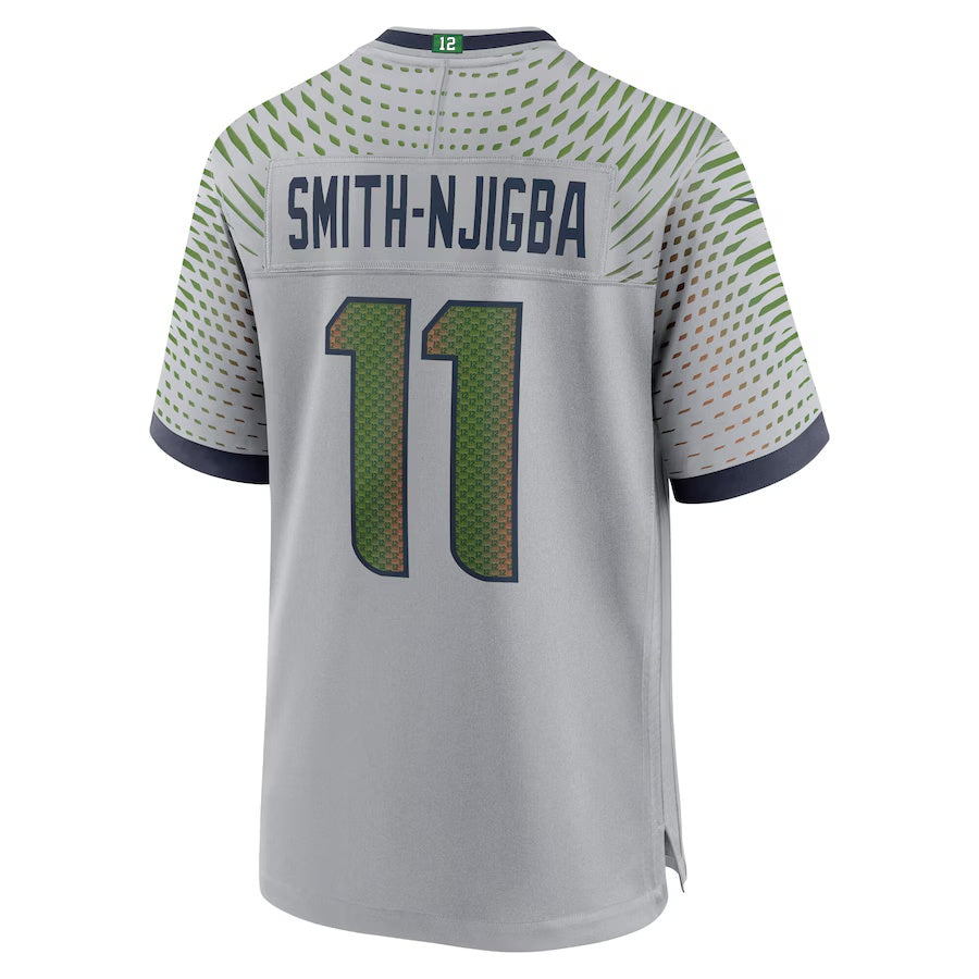 S.Seahawks #11 Jaxon Smith-Njigba 2025 Rivalries Collection Game Jersey-PUHICS - Wolf Gray Stitched American Football Jersey-PUHICSS