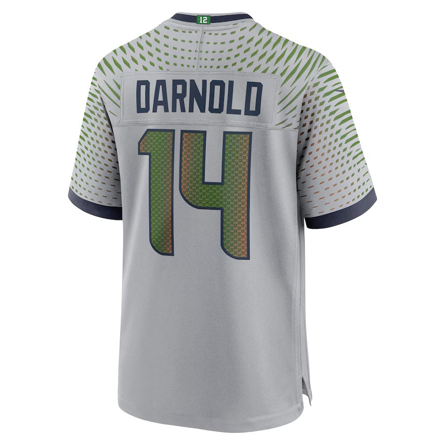 S.Seahawks #14 Sam Darnold 2025 Rivalries Collection Game Jersey-PUHICS - Wolf Gray Stitched American Football Jersey-PUHICSS